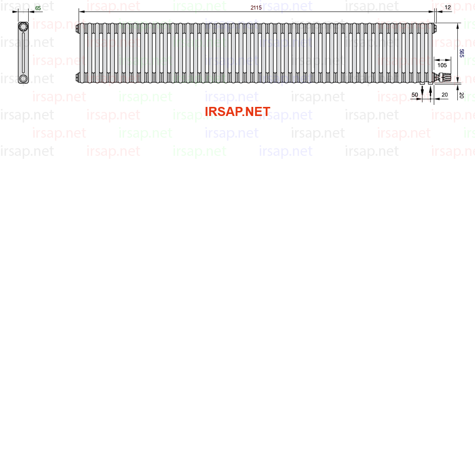 Радиатор IRSAP Tesi 20565/47 T26 CL 01